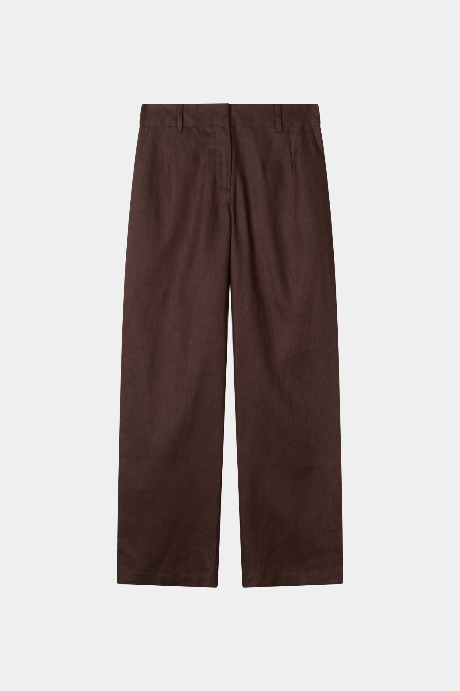 Sandrine linen trousers coffee stylein packshot
