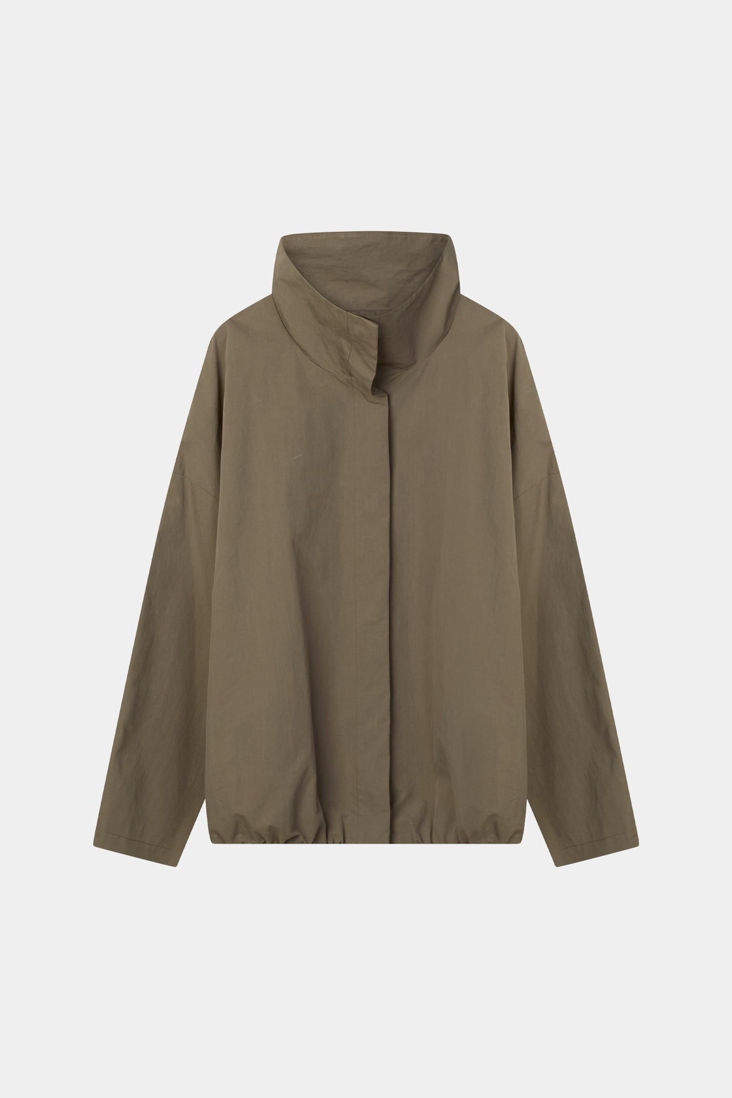 Sarou short trench jacket mud stylein packshot