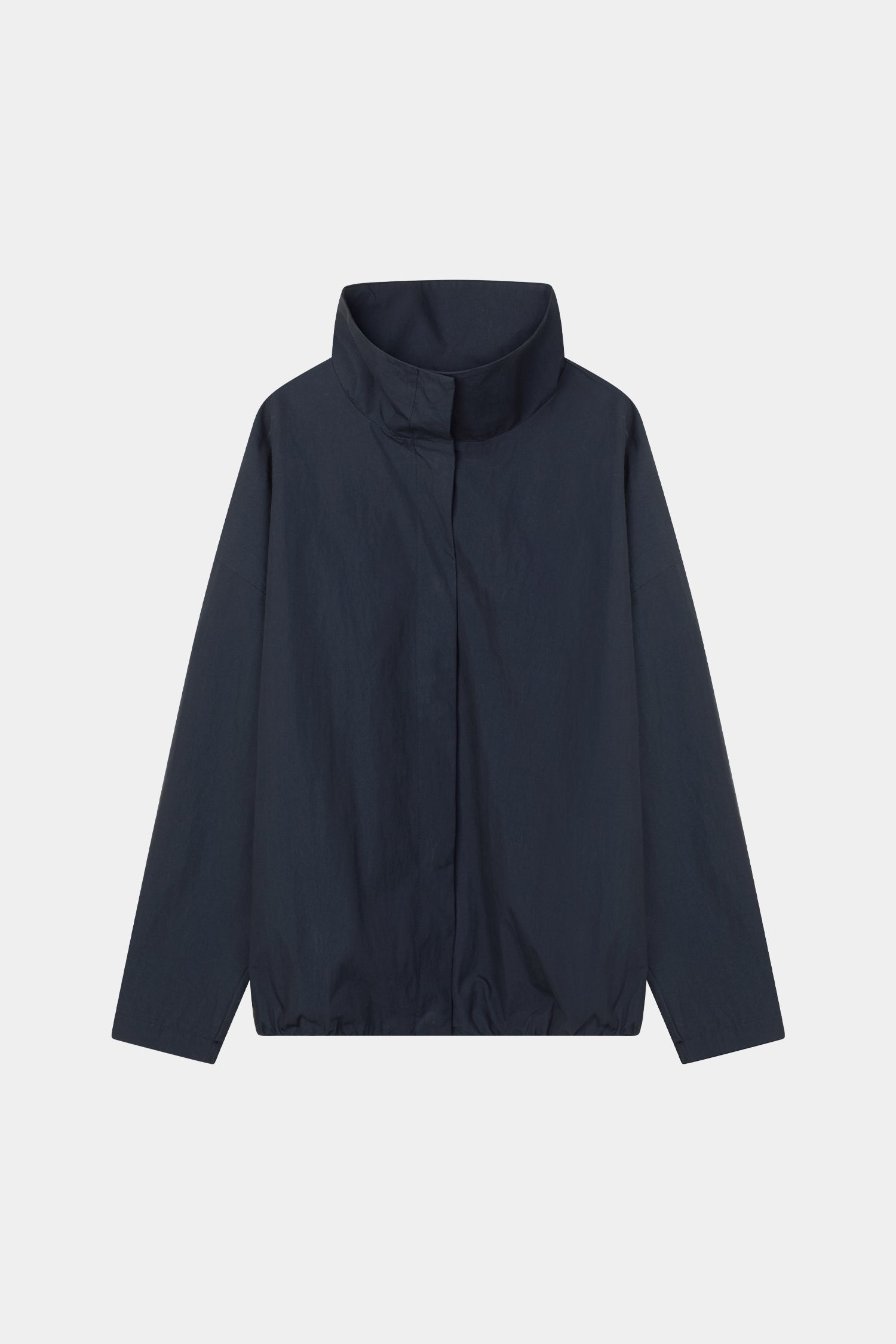 Sarou short trench jacket navy stylein packshot