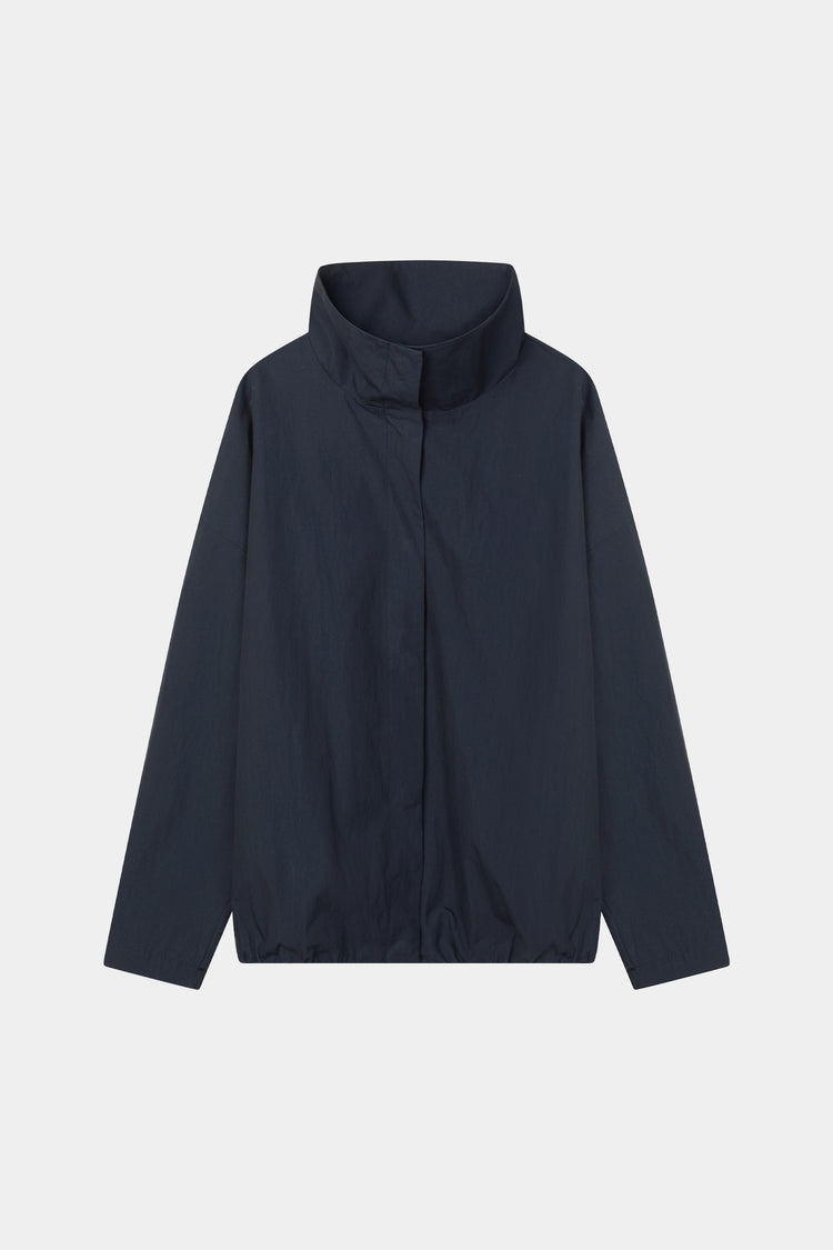 Sarou short trench jacket navy stylein packshot