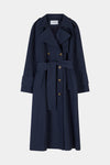 Siena trench coat navy midnight long stylein packshot