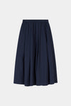 Navy maxi trench skirt navy stylein sorina front packshot