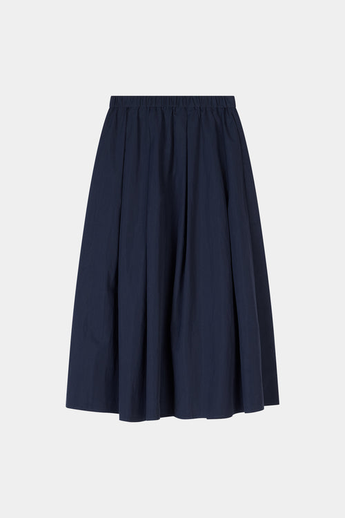 Navy maxi trench skirt navy stylein sorina front model image