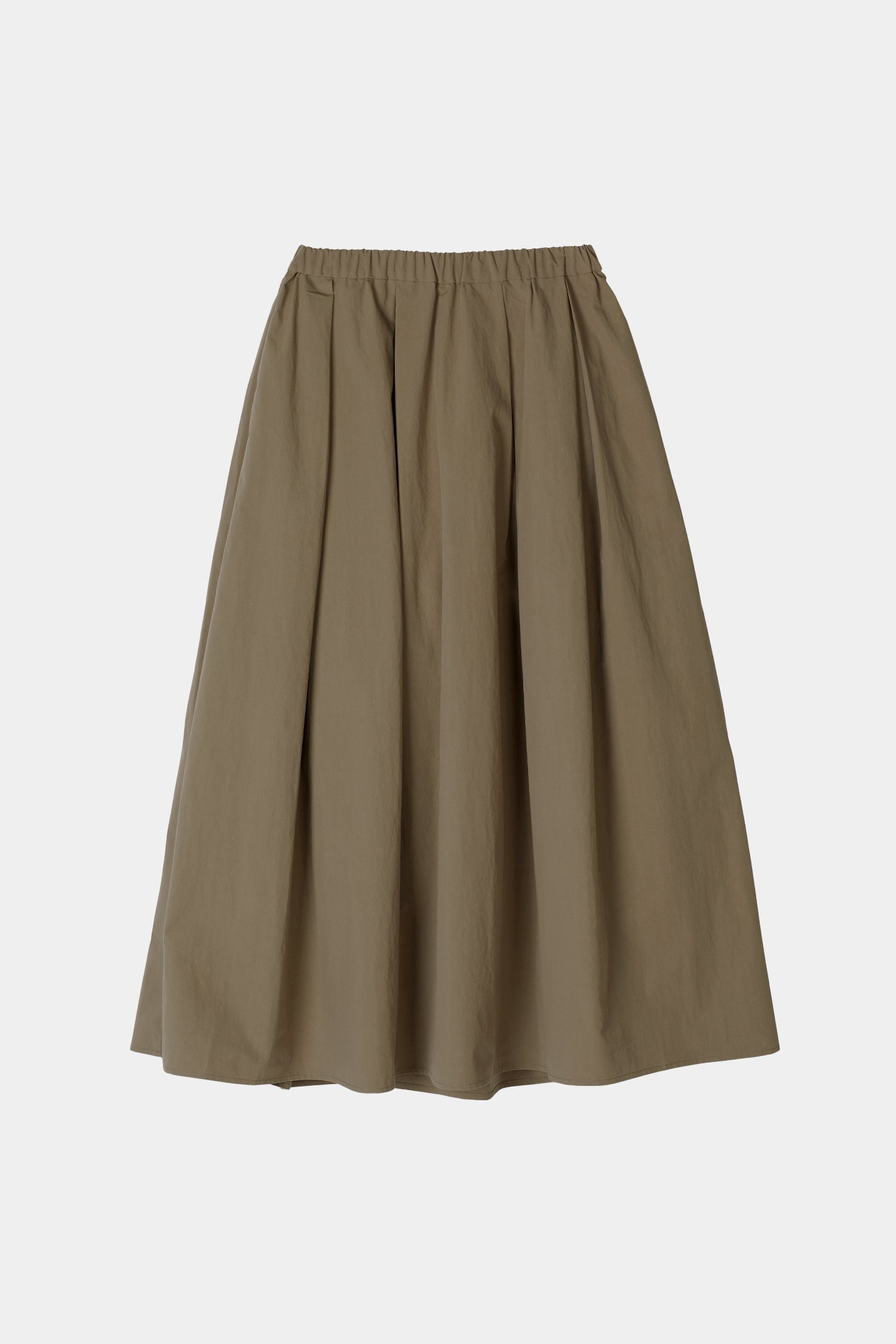 Mud khaki maxi trench skirt stylein sorina front packshot
