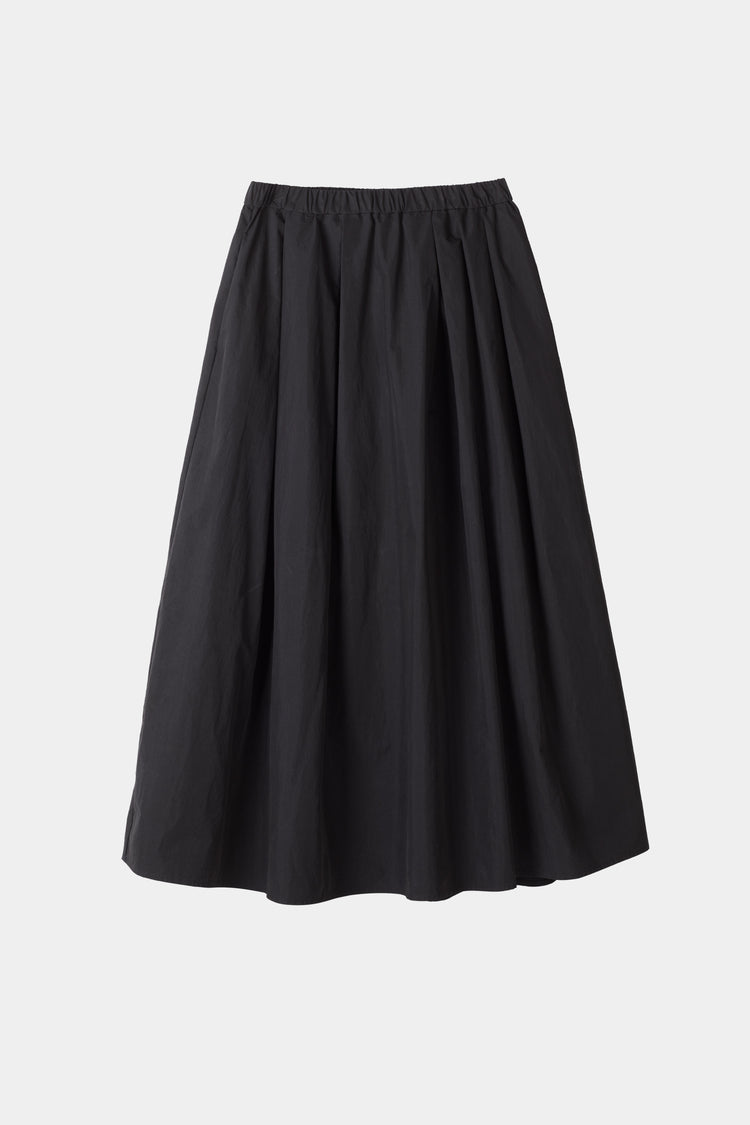 Sorina trench skirt black a-lined stylein packshot
