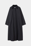Sylvia loose flared cotton trench coat black stylein packshot
