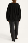 Tauro short jacket black stylein model image back
