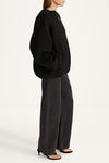 Tauro short jacket black stylein model image side