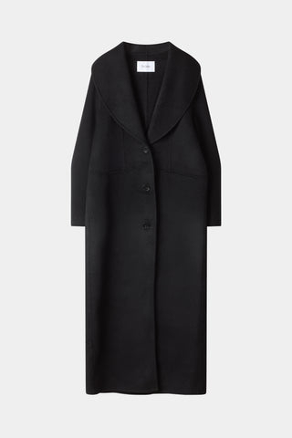 Black long wool coat stylein tera packshot