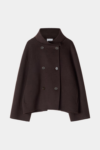 Tove short wool jacket coffee stylein packshot