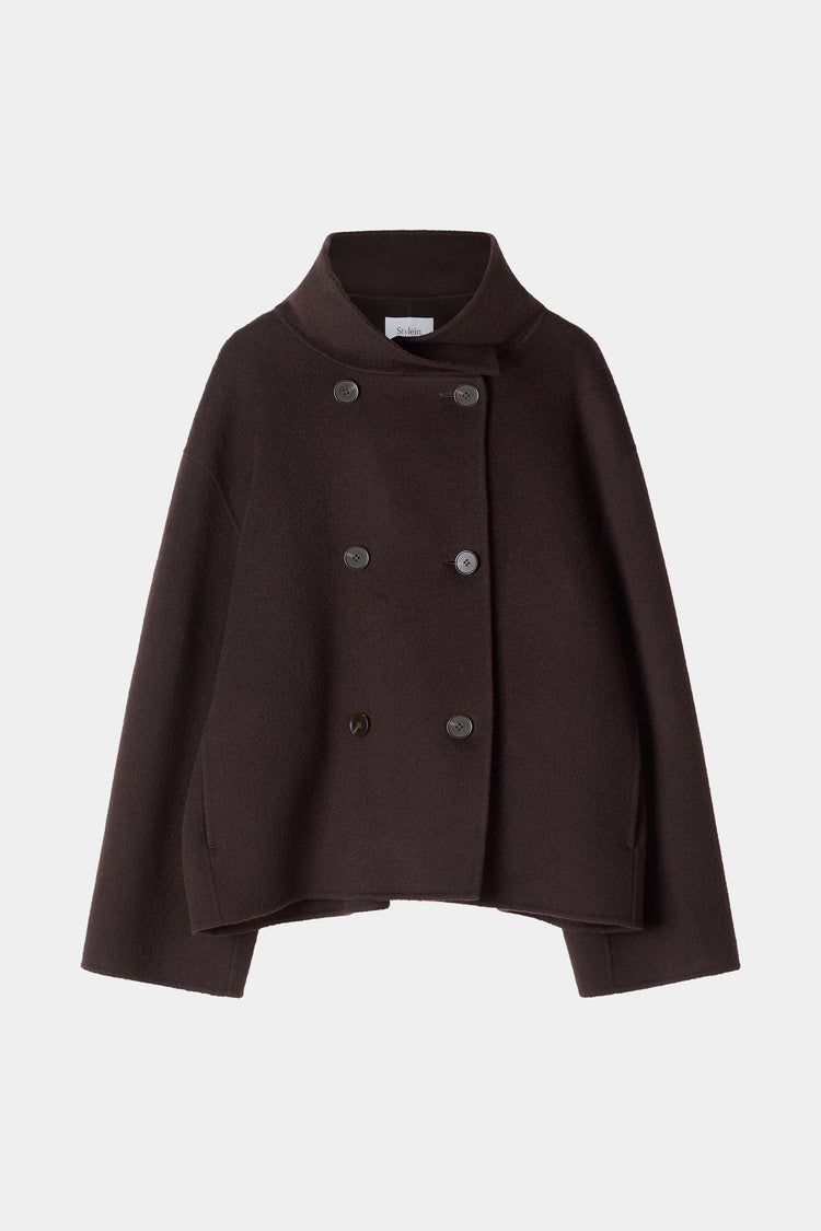 Tove short wool jacket coffee stylein packshot