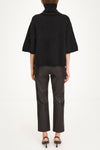 Vasto leather trousers coffee stylein back