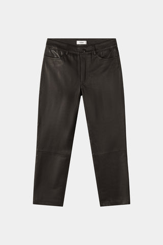 Vasto leather trousers coffee stylein packshot