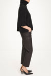 Vasto leather trousers coffee stylein side