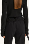 Venosa suede belt black stylein model image back