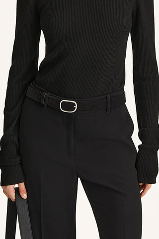 Venosa suede belt black stylein model image front