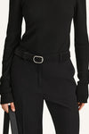 Venosa suede belt black stylein model image front