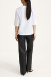 Black oversized leather trousers Stylein Victoria back