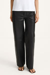Black oversized leather trousers Stylein Vicotria