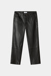 Black oversized leather trousers Stylein Vicotria packshot
