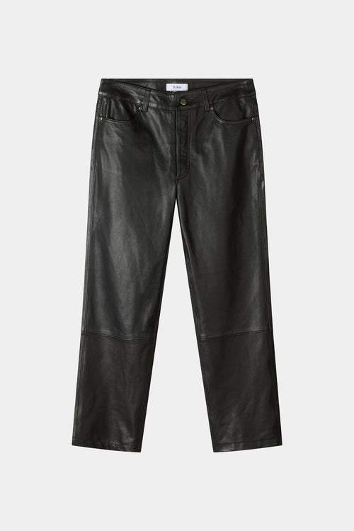 Black oversized leather trousers Stylein Vicotria