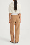 Victory suede trousers desert stylein back model image