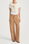 Victory suede trousers desert stylein front model image
