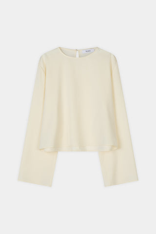 WIDE SLEEVE BLOUSE STYLEIN Mirai cream packshot
