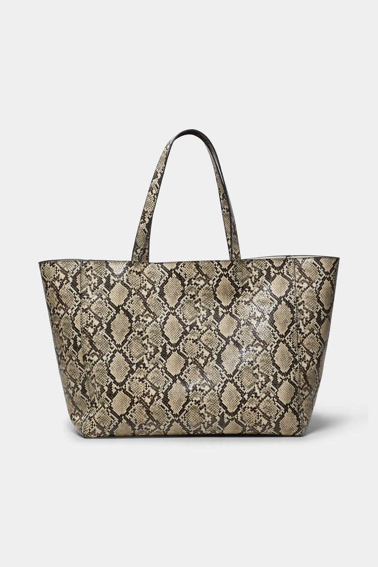 Yacht bag faux leather beige snake stylein  packshot