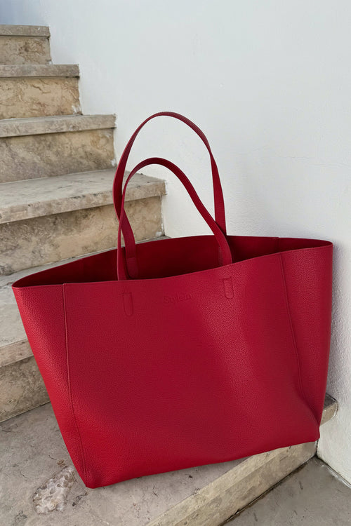 YACHT BAG - RED STRUCTURED