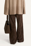 Yacht bag mini coffee suede stylein model image side back