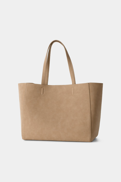 Yacht Shopper Bag Sand faux suede Stylein packshot