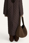 Yardly faux leather shoulder bag coffee  stylein model image back
