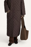 Yardly faux leather shoulder bag coffee  stylein model image front