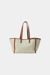 YENDI CANVAS BAG - BROWN/CREAM