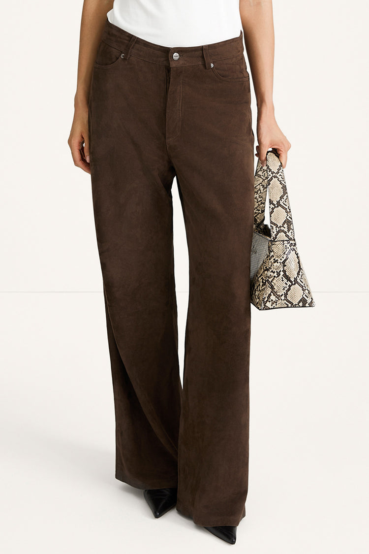 Yosef bag faux leather beige snake stylein model image front