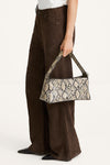 Yosef bag faux leather beige snake stylein model image side