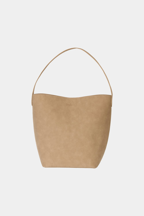 Youness Bucket Bag Sand faux suede Stylein packshot 2