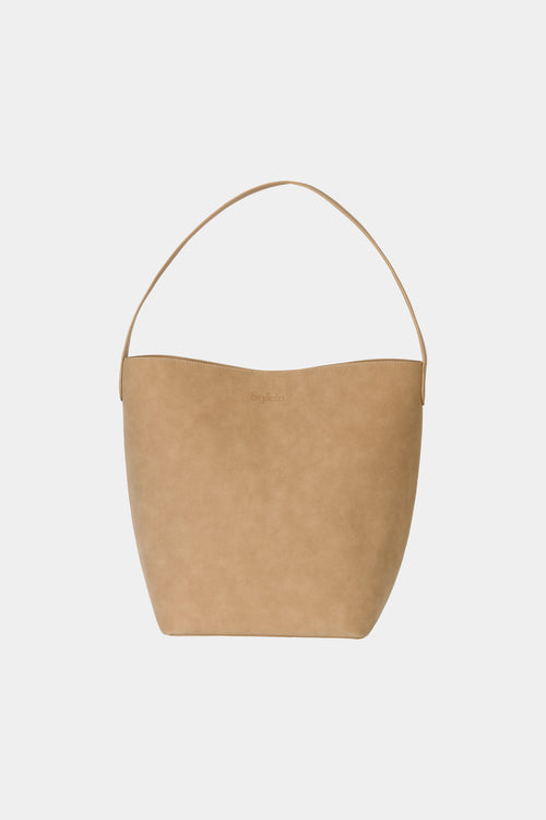 Youness Bucket Bag Sand faux suede Stylein packshot