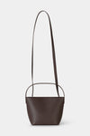 Youness mini bag shoulder strap faux leather coffee stylein packshot