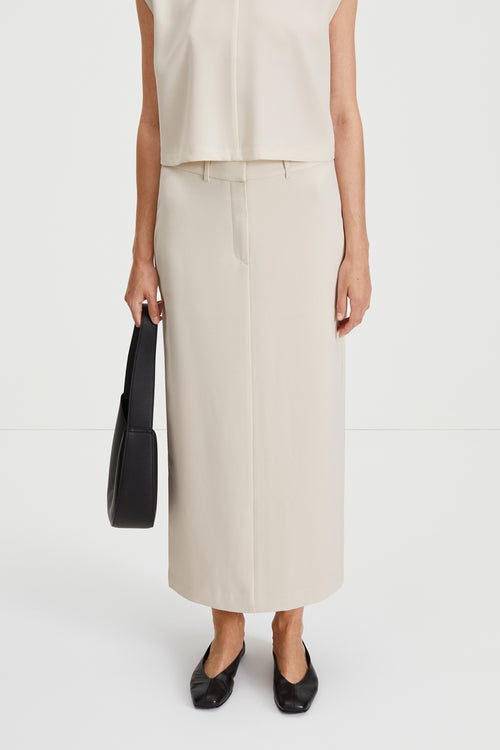 Berkeley skirt ankle length ivory stylein front image