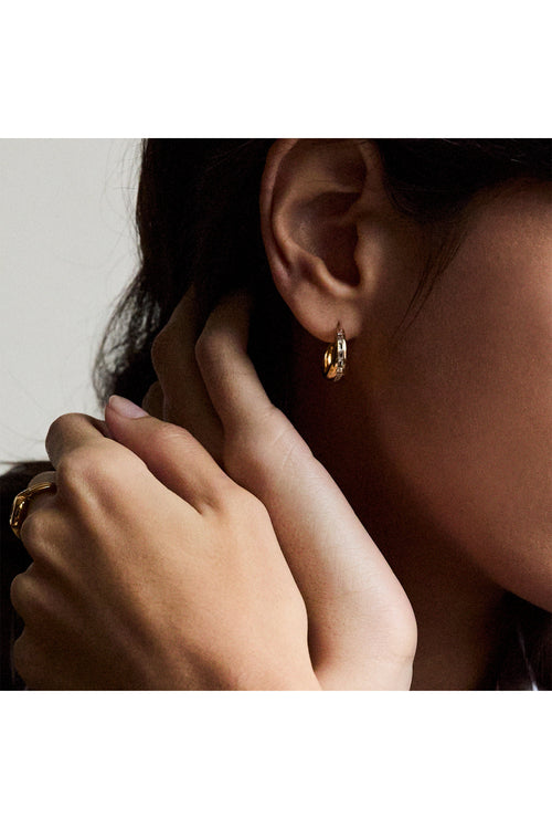 bea hoop earrings laura vann gold
