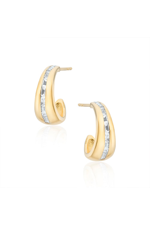 bea hoop earrings laura vann gold