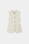 SIRELLA VEST - RAW LINEN