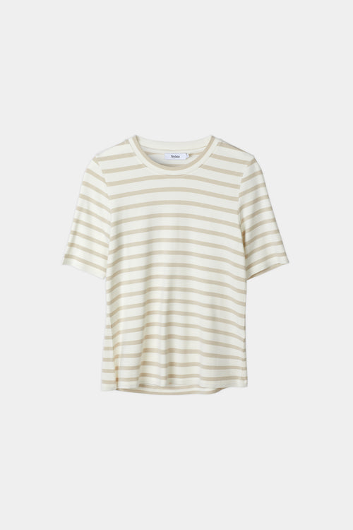 Chambers top jersey t-shirt striped fog white stylein packshot
