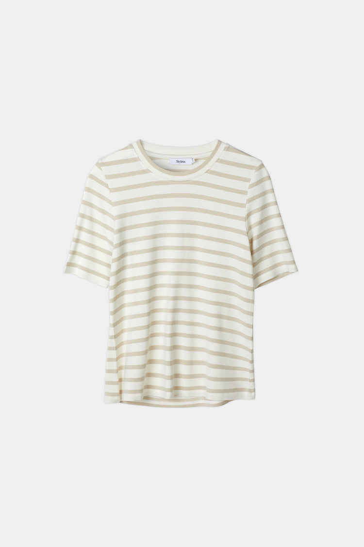 Chambers top jersey t-shirt striped fog white stylein packshot