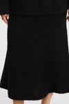 black a-lined knitted skirt stylein nanie detail