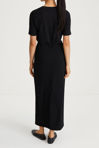 black ankle length skirt crepe stylein berkeley back