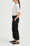 black ankle length suit trousers stylein black side