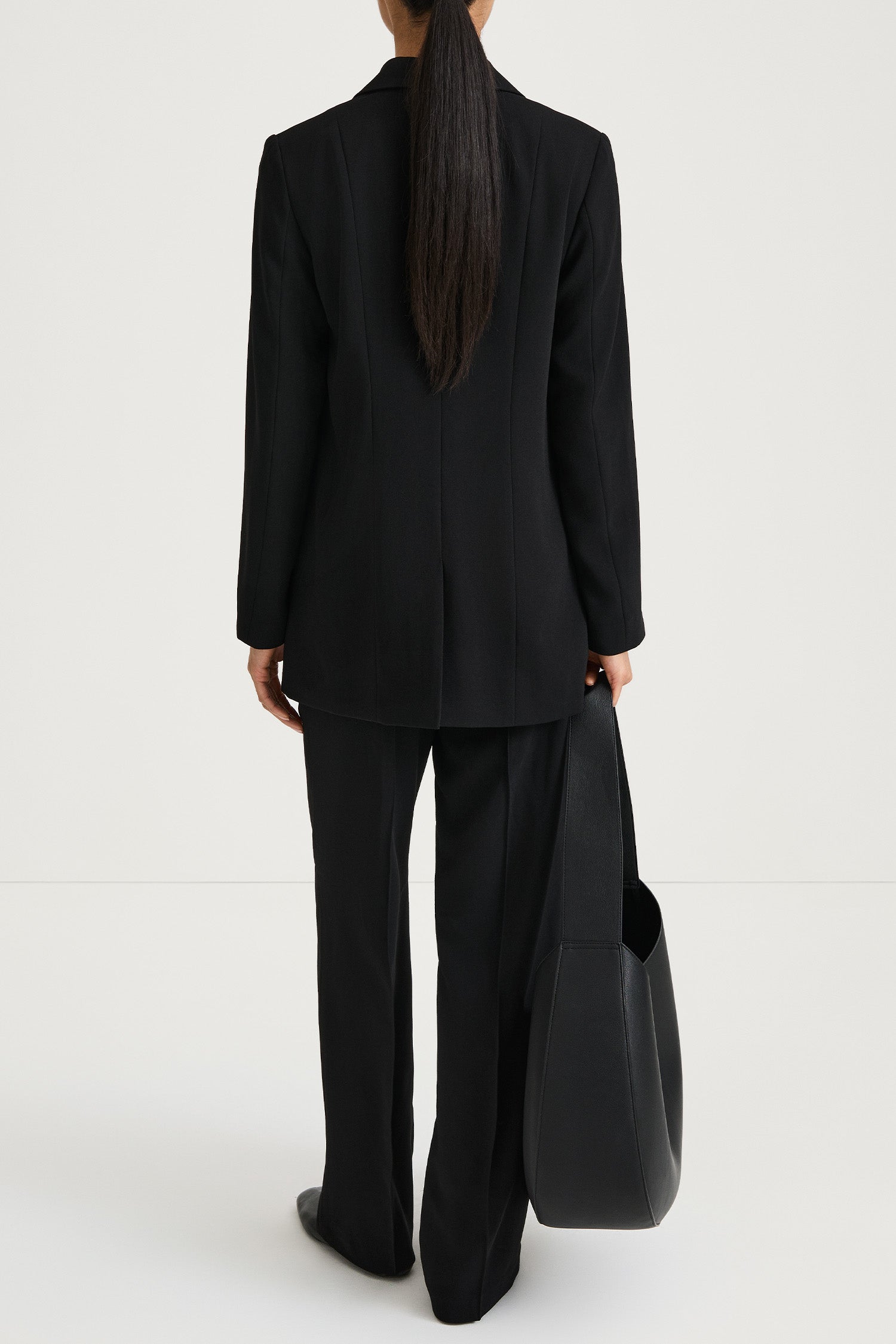 black blazer stylein benito classic back